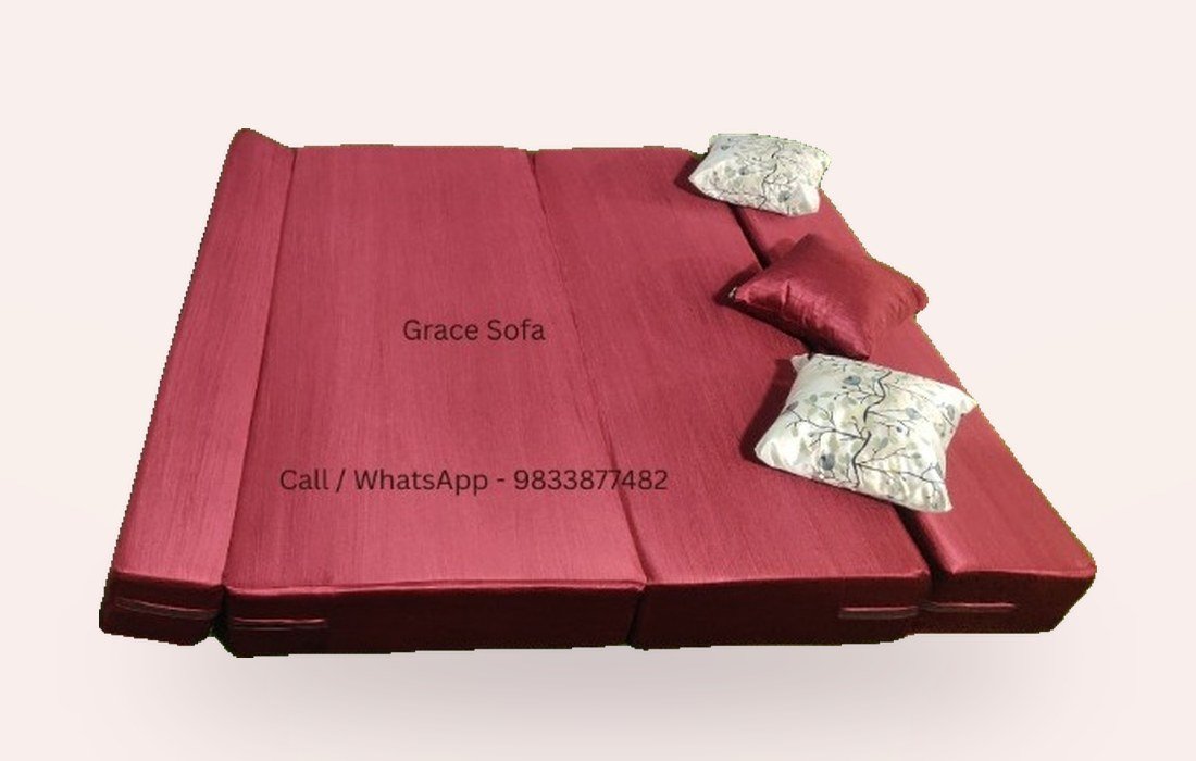 The same Grace Sofa opened flat into a bed